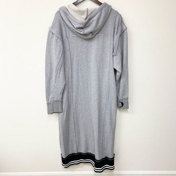 COPY - Free People XS Movement Match Up Maxi VEST Sweat Hoodie Tunic Jacket Gra… - Picture 6 of 7